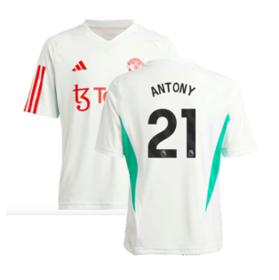 2023-2024 Man Utd Training Jersey (White) - Kids (Antony 21)