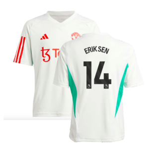 2023-2024 Man Utd Training Jersey (White) - Kids (Eriksen 14)