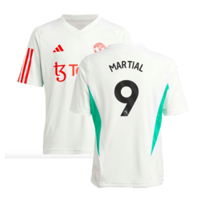 2023-2024 Man Utd Training Jersey (White) - Kids (Martial 9)