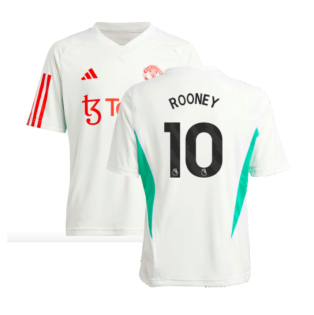 2023-2024 Man Utd Training Jersey (White) - Kids (Rooney 10)
