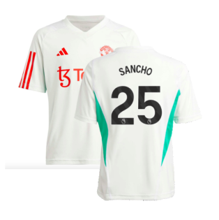 2023-2024 Man Utd Training Jersey (White) - Kids (Sancho 25)
