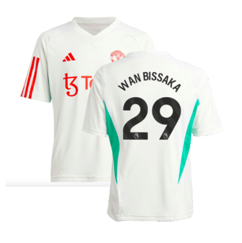 2023-2024 Man Utd Training Jersey (White) - Kids (Wan Bissaka 29)