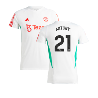 2023-2024 Man Utd Training Jersey (White) - Ladies (Antony 21)