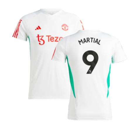 2023-2024 Man Utd Training Jersey (White) - Ladies (Martial 9)