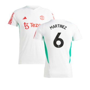 2023-2024 Man Utd Training Jersey (White) - Ladies (Martinez 6)