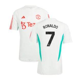 2023-2024 Man Utd Training Jersey (White) (Ronaldo 7)
