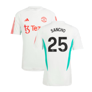 2023-2024 Man Utd Training Jersey (White) (Sancho 25)