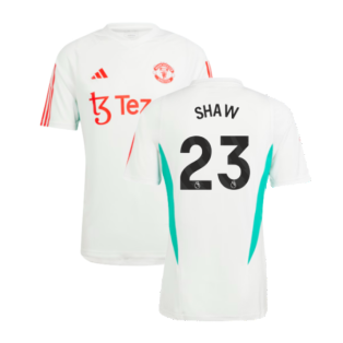2023-2024 Man Utd Training Jersey (White) (Shaw 23)