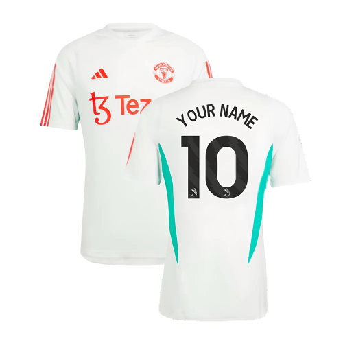 2023-2024 Man Utd Training Jersey (White) (Your Name)