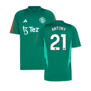 2023-2024 Man Utd Training Shirt (Green) (Antony 21)