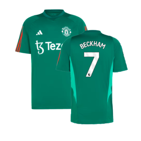 2023-2024 Man Utd Training Shirt (Green) (Beckham 7)