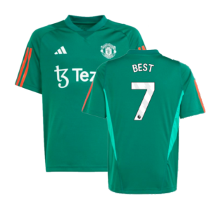 2023-2024 Man Utd Training Shirt (Green) - Kids (Best 7)