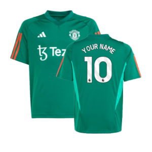 2023-2024 Man Utd Training Shirt (Green) - Kids