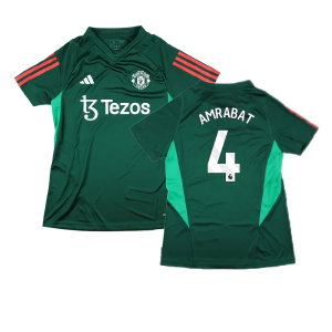 2023-2024 Man Utd Training Shirt (Green) - Ladies (Amrabat 4)