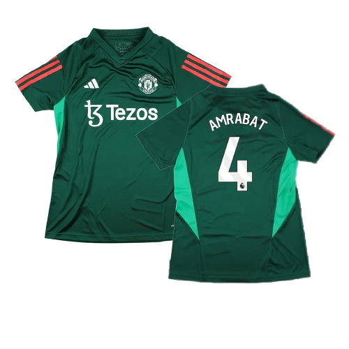 2023-2024 Man Utd Training Shirt (Green) - Ladies (Amrabat 4)