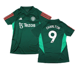 2023-2024 Man Utd Training Shirt (Green) - Ladies (Charlton 9)