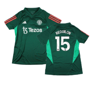 2023-2024 Man Utd Training Shirt (Green) - Ladies (Reguilon 15)