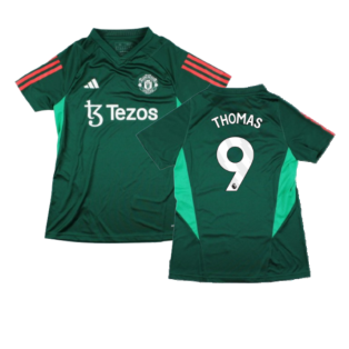 2023-2024 Man Utd Training Shirt (Green) - Ladies (Thomas 9)
