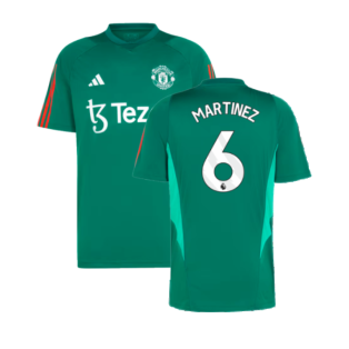 2023-2024 Man Utd Training Shirt (Green) (Martinez 6)