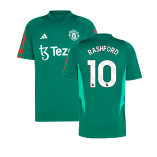 2023-2024 Man Utd Training Shirt (Green) (Rashford 10)