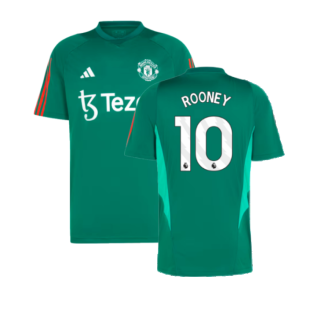 2023-2024 Man Utd Training Shirt (Green) (Rooney 10)