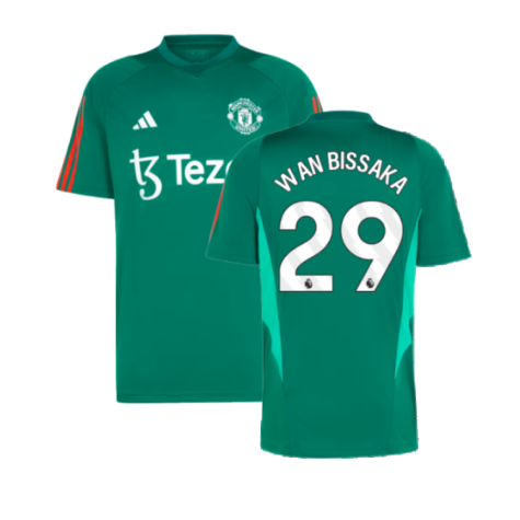 2023-2024 Man Utd Training Shirt (Green) (Wan Bissaka 29)