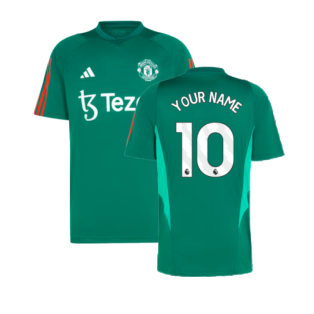 2023-2024 Man Utd Training Shirt (Green) (Your Name)