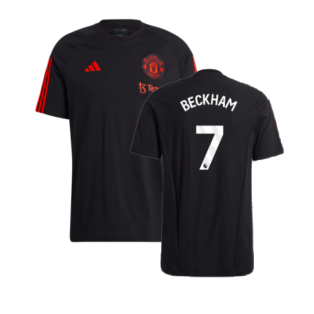 2023-2024 Man Utd Training Tee (Black) (Beckham 7)