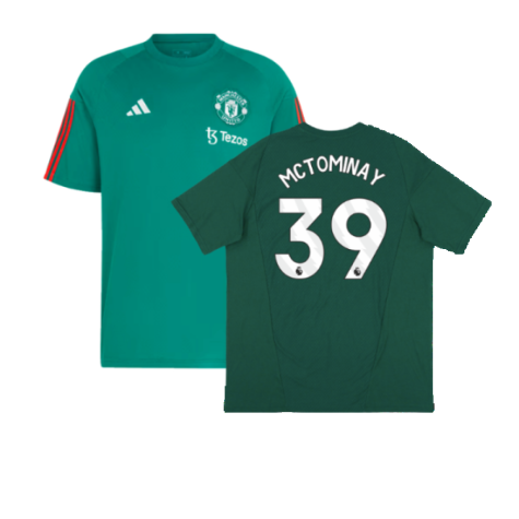 2023-2024 Man Utd Training Tee (Green) (McTominay 39)
