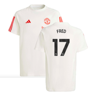 2023-2024 Man Utd Training Tee (White) - Kids (Fred 17)