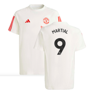 2023-2024 Man Utd Training Tee (White) - Kids (Martial 9)