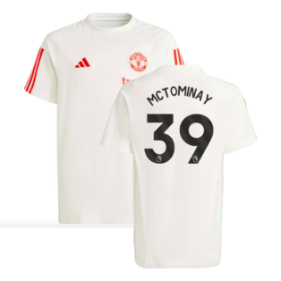 2023-2024 Man Utd Training Tee (White) - Kids (McTominay 39)