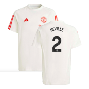 2023-2024 Man Utd Training Tee (White) - Kids (Neville 2)