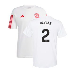 2023-2024 Man Utd Training Tee (White) (Neville 2)