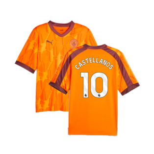 2023-2024 Manchester City eSports Jersey (Orange) (Castellanos 10)