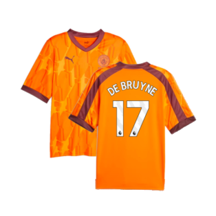2023-2024 Manchester City eSports Jersey (Orange) (DE BRUYNE 17)