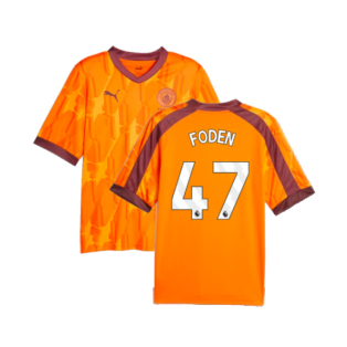 2023-2024 Manchester City eSports Jersey (Orange) (FODEN 47)