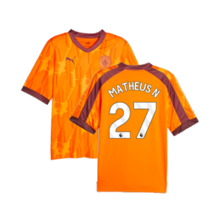 2023-2024 Manchester City eSports Jersey (Orange) (Matheus N 27)