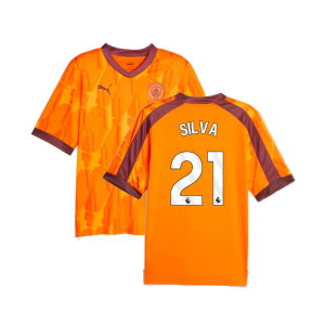 2023-2024 Manchester City eSports Jersey (Orange) (SILVA 21)