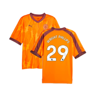 2023-2024 Manchester City eSports Jersey (Orange) (WRIGHT PHILLIPS 29)