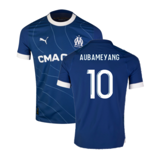 2023-2024 Marseille Authentic Away Shirt (Aubameyang 10)