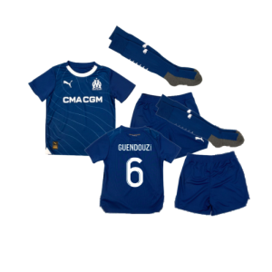 2023-2024 Marseille Away Mini Kit (Guendouzi 6)