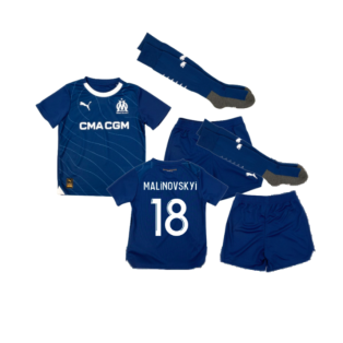 2023-2024 Marseille Away Mini Kit (Malinovskyi 18)