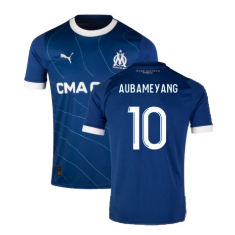 2023-2024 Marseille Away Shirt (Kids) (Aubameyang 10)