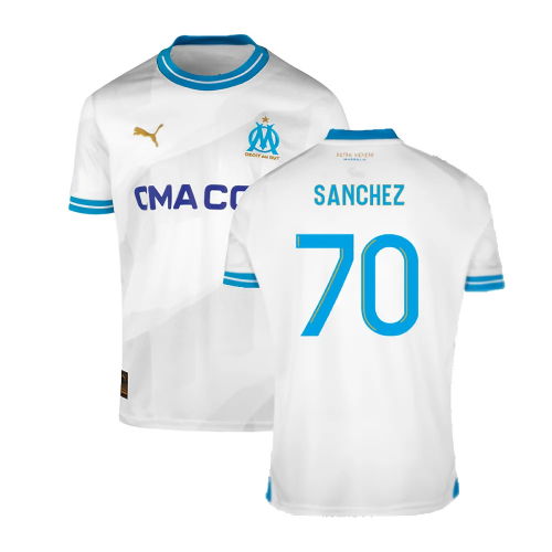 2023-2024 Marseille Home Shirt (Sanchez 70)