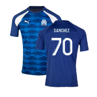 2023-2024 Marseille Pre-Match Jersey (Blue) (Sanchez 70)