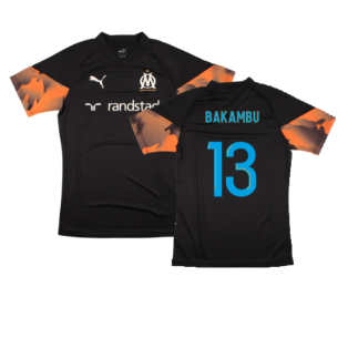 2023-2024 Marseille Training Jersey (Black) (Bakambu 13)