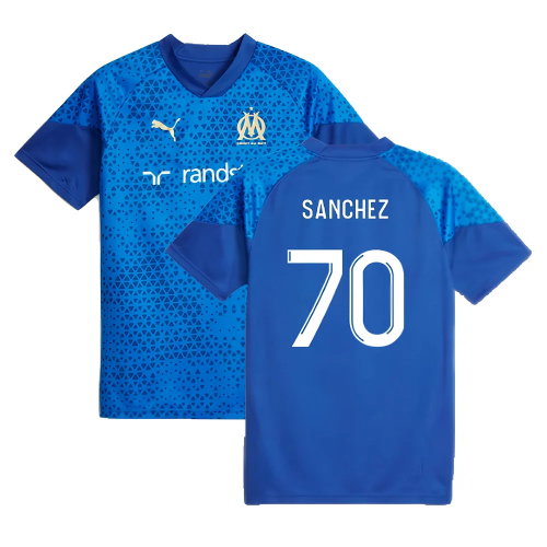 2023-2024 Marseille Training Jersey (Blue) (Sanchez 70)