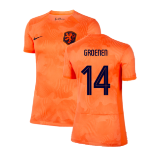 2023-2024 Netherlands WWC Home Shirt (Ladies) (Groenen 14)