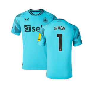 2023-2024 Newcastle Away Goalkeeper Shirt (Blue) - Kids (GIVEN 1)